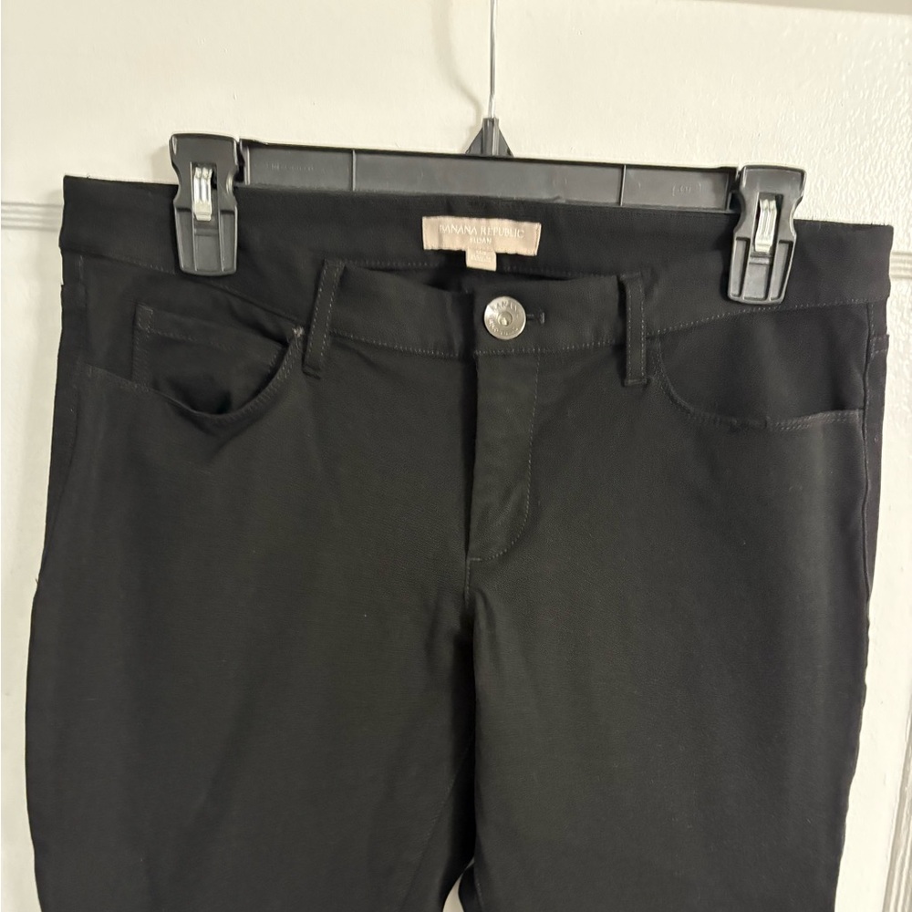 Banana Republic Sloan fitted stretch pants jeans size 6S black